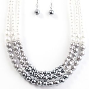 Pearl Necklace w/ matching earrings!